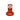 Vertical magnetic reflective tape target with integrated red base and circular reflective face